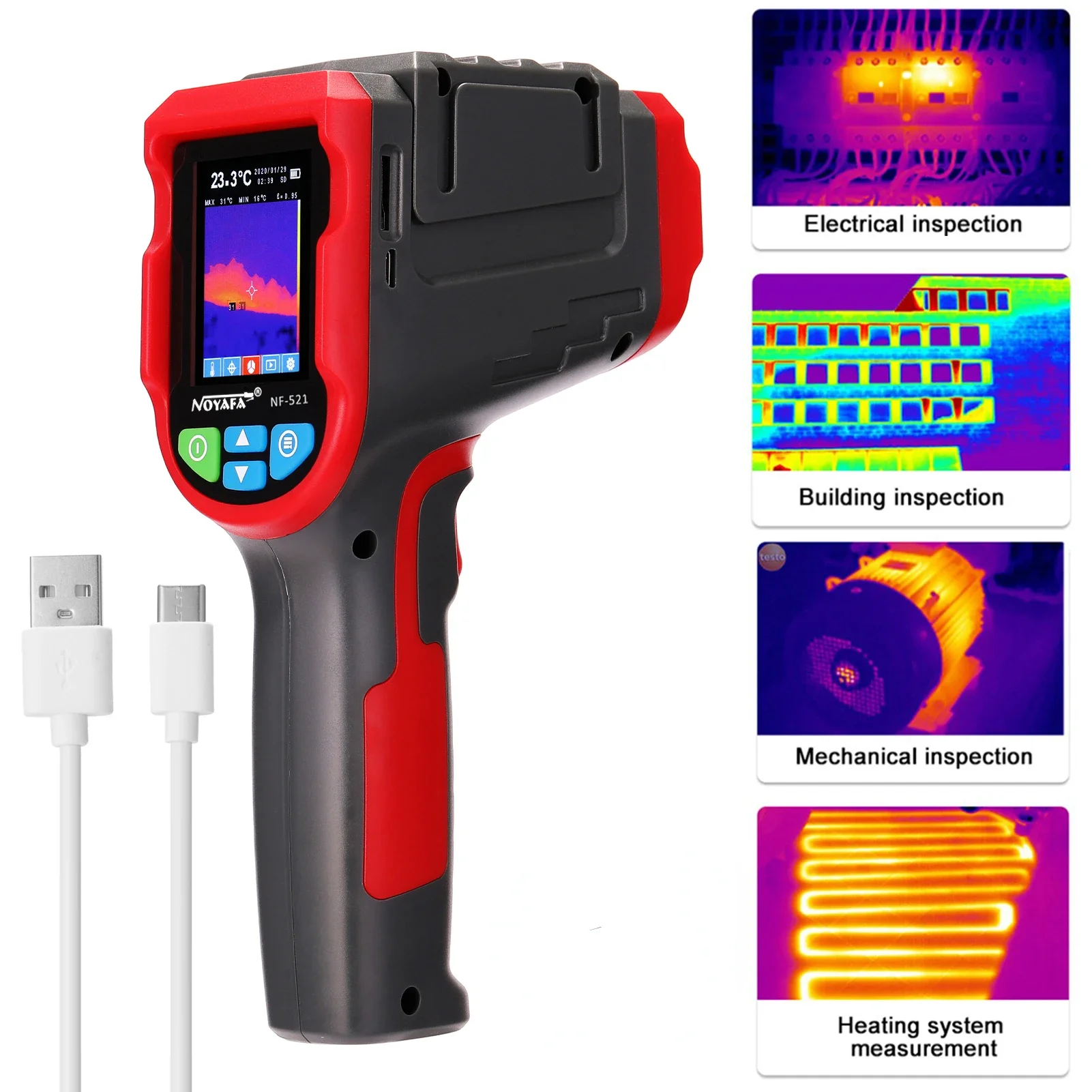 NF-521 Handheld Infrared Therm - Nf 521 Thermal Imaging Camera ulasan dan harga
